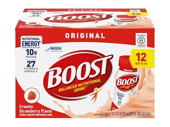 Boost, Protein Drink Original Strawberry 12 Pk
