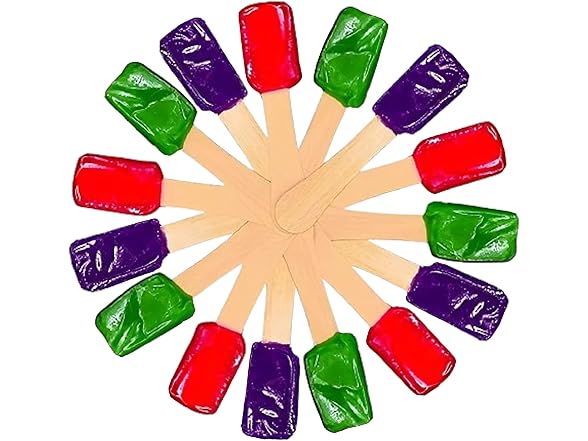 Perfect Stix Snow Cone Candy Spoons, 51 ct