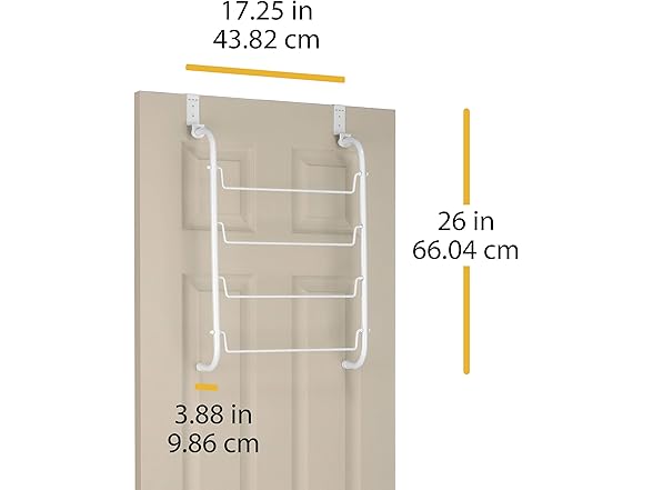 Whitmor Over The Door White Towel Rack