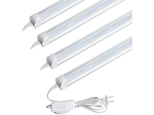 AQIQUUT Led Shop Light 2FT 25W 4-Pack