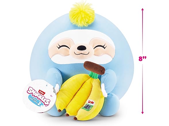 Snackles Series 2 8" Sloth&Dole Banana