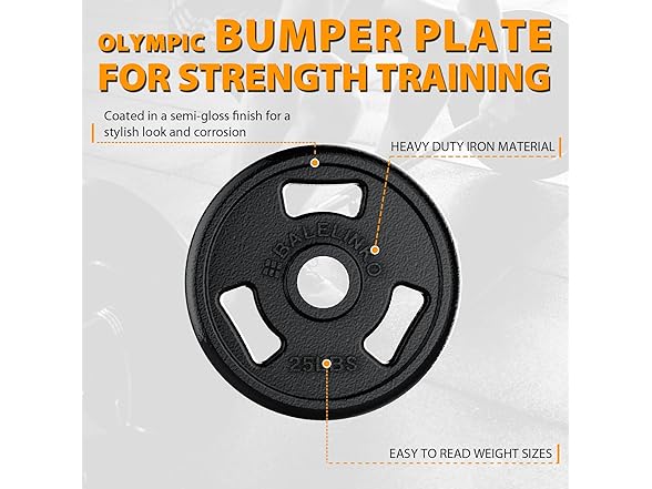 Balelinko Cast Iron Olympic Grip Plate