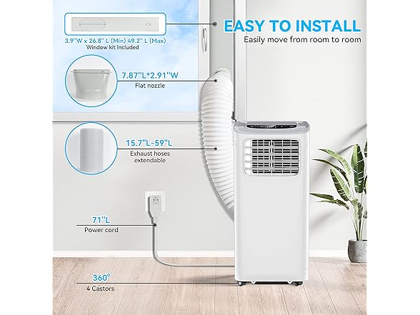 DOKOWORLD SPK2-12C DOKOWORLD Portable Air Conditioners, 120