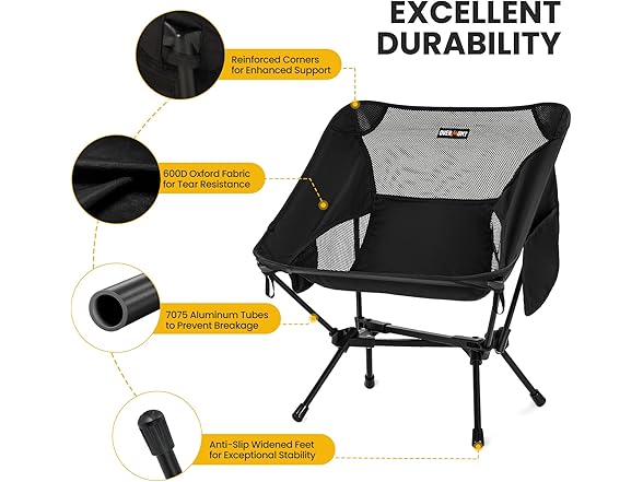 Overmont Ultralight Portable Camping Chair