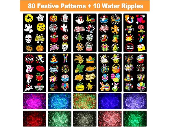 FLITI Seasonal Projector 8 Patterns a Time