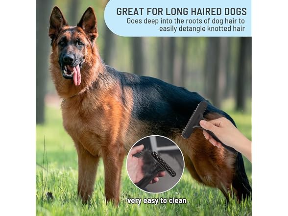 Dog de-Shedding Brush - for Dogs, Cats, Rabbi