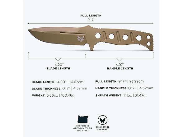 Benchmade Fixed Adamas Tactical Knife