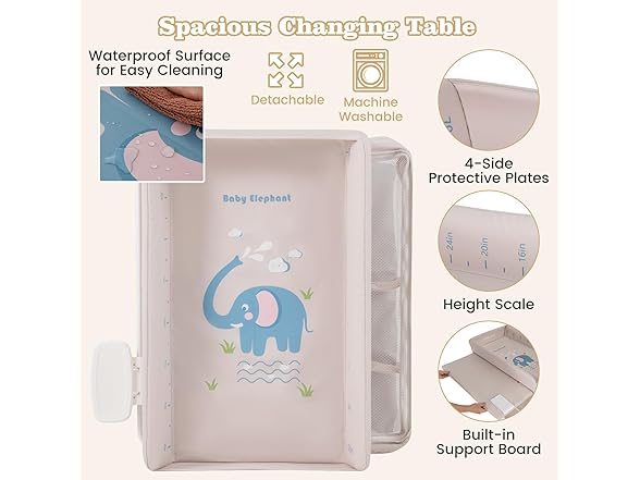 BABY JOY Portable Baby Changing Table