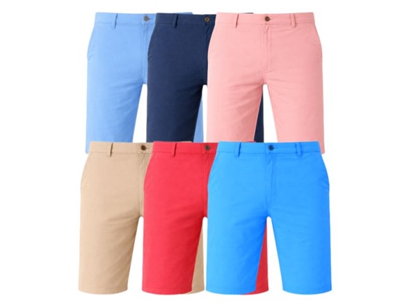 3Pk Asst Mens Slim Fit Chino Shorts