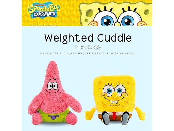 Patrick Star Calming 3Lb Weighted Cuddle Pillow Buddy