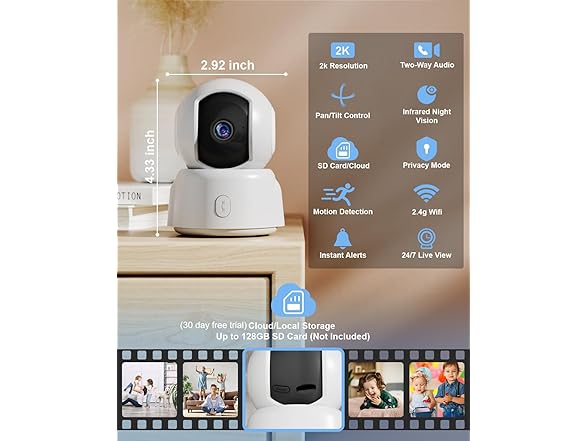 GOLSPARK Indoor Security Camera