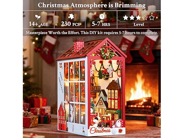 Lycidae book nook Bn-christmas