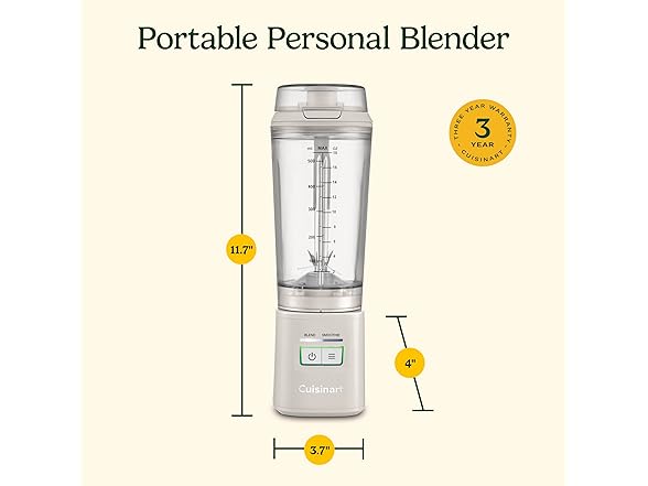 Cuisinart Cordless Rechargeable Portable Blender