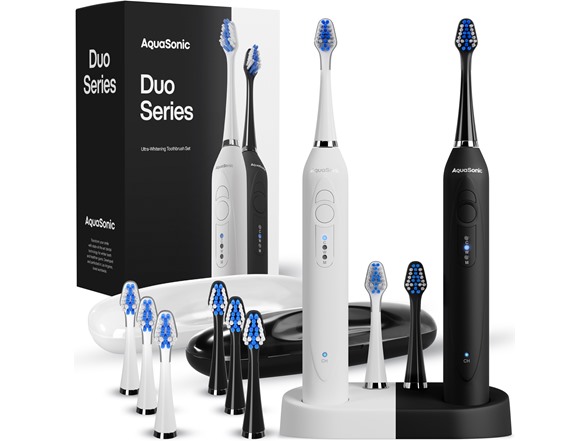 AquaSonic Duo Dual Ultrasonic Toothbrushes - Gallery 2