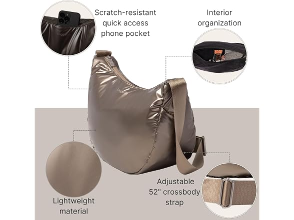 Baggallini Swift Crescent Crossbody Bag