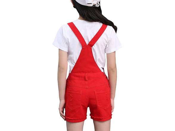 Binpaw Girls (5-6 Years) Ripped Holes Jumpsuit