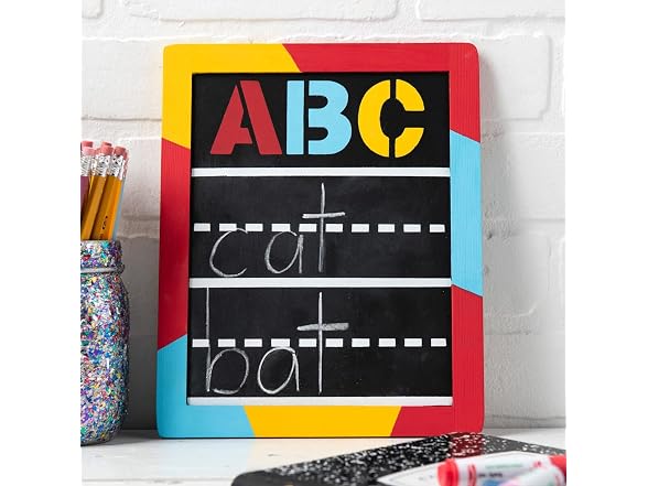 Plaid Double Sided Chalkboard 10 PK