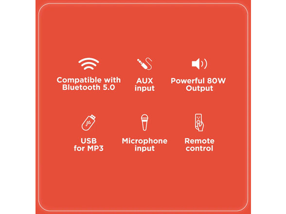RadioShack 80W Retro Bluetooth Speaker