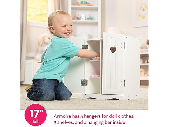 Melissa & Doug Mine to Love Wooden Play Armoire