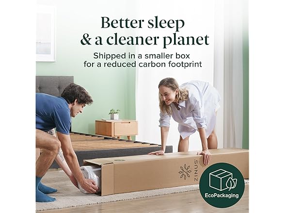 ZINUS 8" (New Version) Spring Sensation Hybrid Queen Mattress