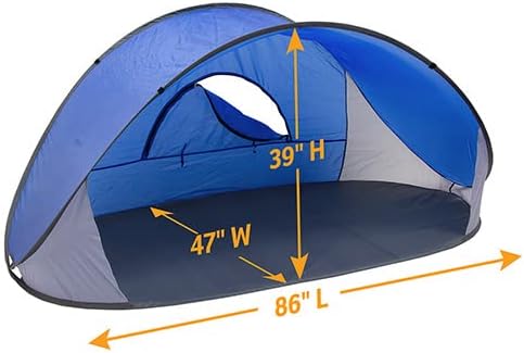 Pop-Up Beach Tent w/ Carry Bag - Red - Gallery 9