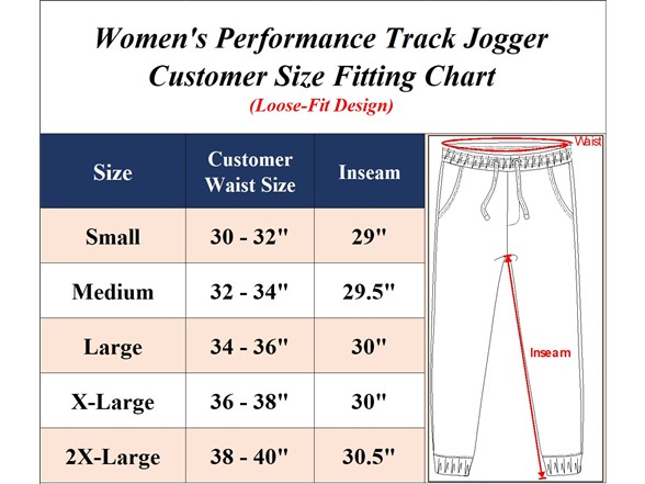 3PK Asst Womens Loose Fit Active Track Pants