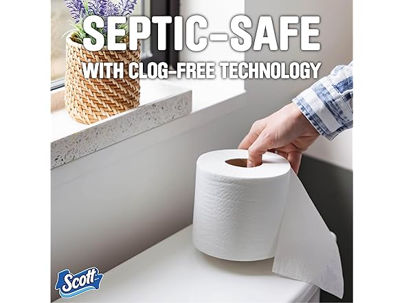 Scott 1000 Sheets Per Roll, 8 Toilet Paper Rolls