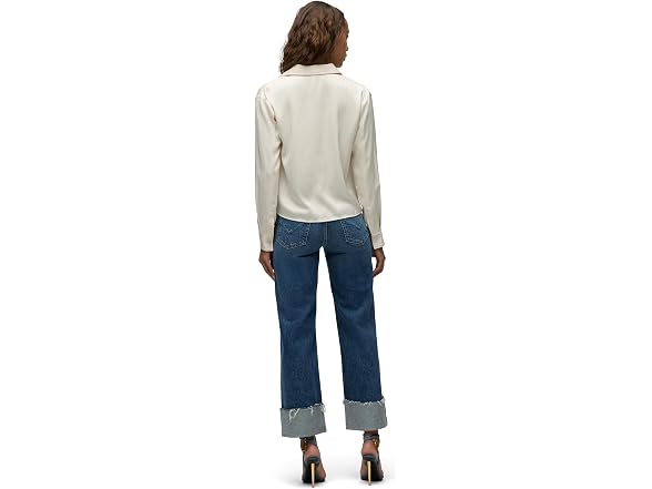 HUDSON Women's Rosie High-Rise Wide Leg Ankle Jean