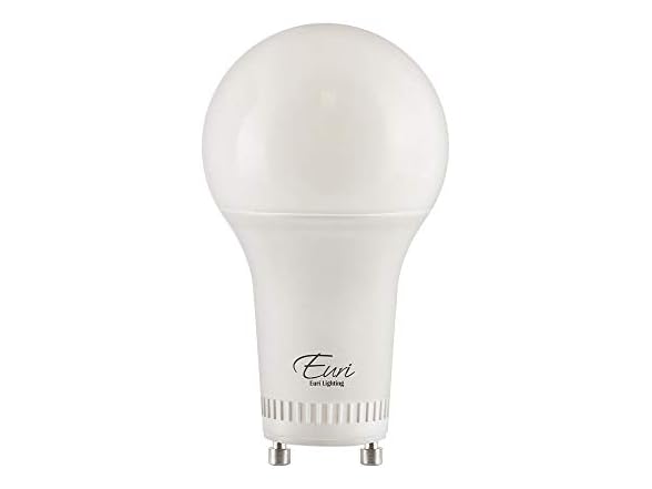 Euri Lighting 2-Pack LED A19 Bulb, 4000K (Bright White)
