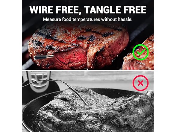 AIBBQLIFE  Wireless Meat Thermometer