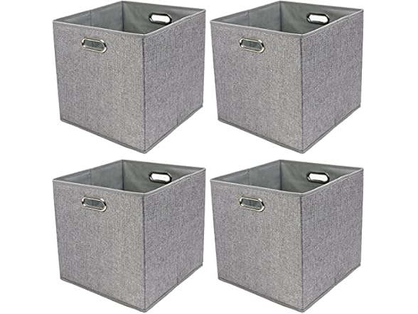 Casaphoria 4pcs Cube Collapsible Fabric 