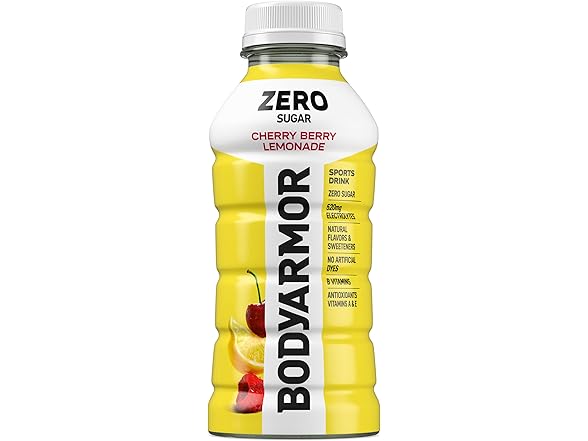 8PK BODYARMOR ZERO Sugar Cherry Berry Lemonade