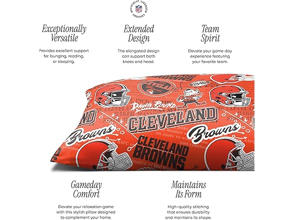CLEVELAND BROWNS Plush Body Pillow