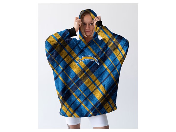 NFL Sherpa Flannel Hoodie Blanket - Choose Team