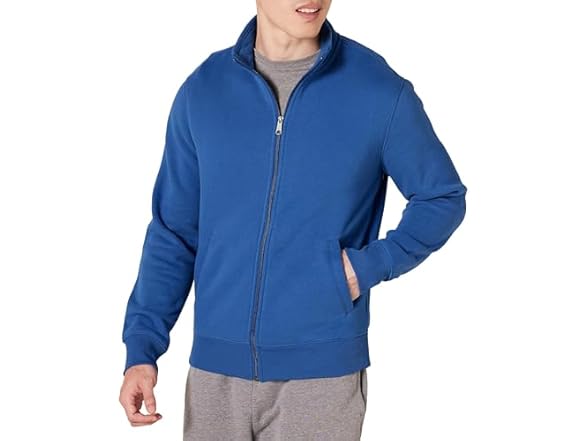 Amazon Essentials Mens Mock Neck Sweatshirt