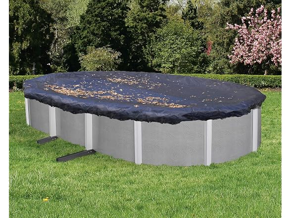 Blue Wave 15 ft x 30 ft Oval Leaf Net Pool Cover