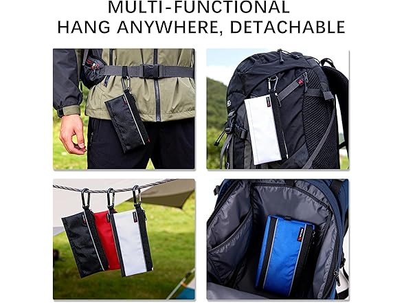 IRONLAND Small Tool Pouches with Zipper