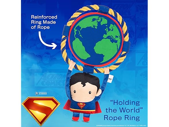 DC Comics Superman 8” Tug & Chew Toy