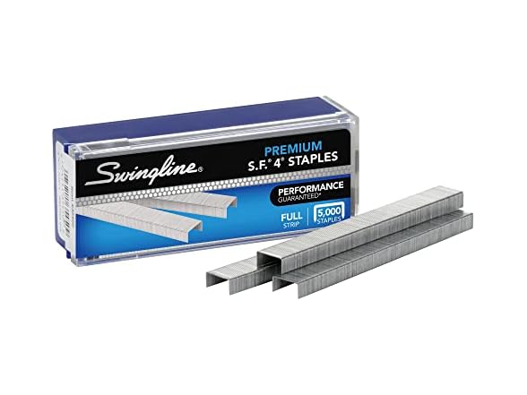 Swingline Staples, S.F. 4, Premium, 1/4 Inches Length