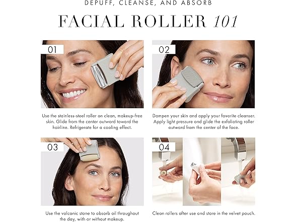 Tweezerman 3-in-1 Facial Roller Set