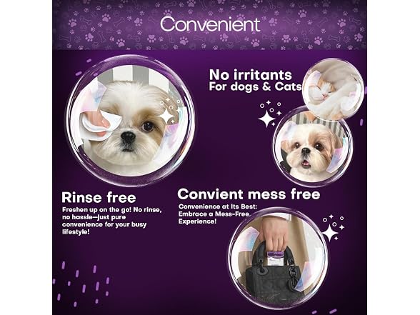 Petazy Pet Wrinkle Wipes for Face Folds