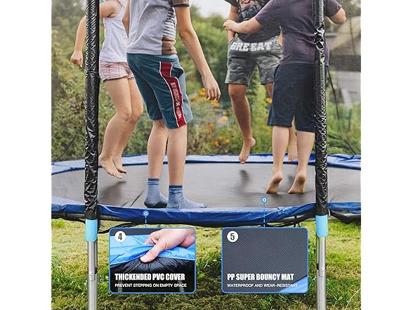Tiktun Pro Trampoline with Safety Enclosure 10Ft