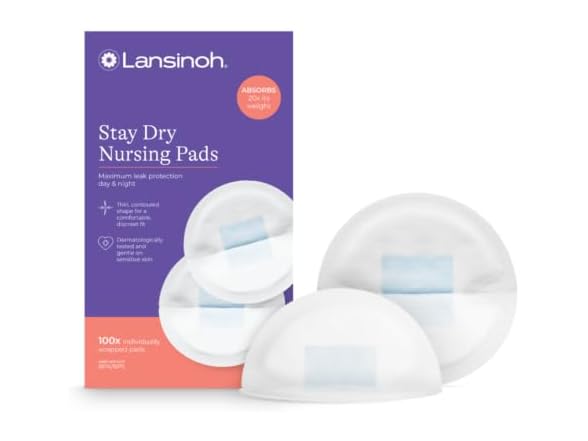 Lansinoh Stay Dry Disposable Nursing Pads 2