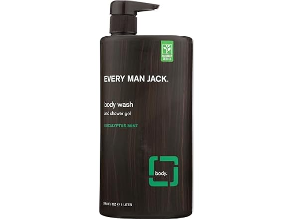 Every Man Jack Body Wash Eucalyptus 33.8 Fl Oz