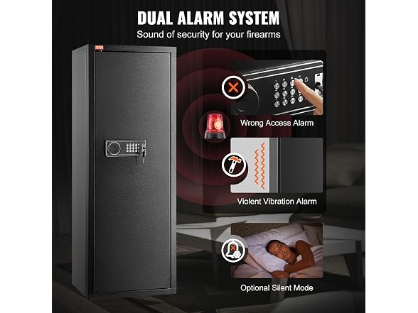 6-8 Rifles Gun Safe, Rifle Safe with Lock