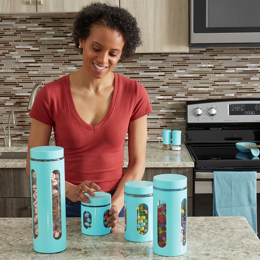 4Pc Or 8Pc See-Through Canister Sets - Gallery 8