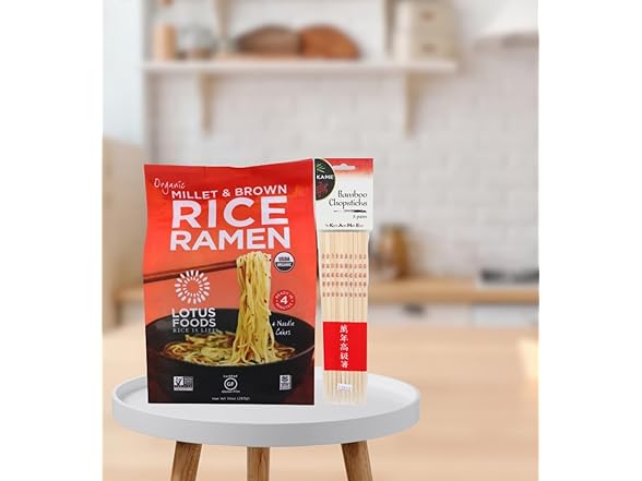 6 Item Set- Lotus Foods Rice Ramen & Chop Sticks - Gallery 3