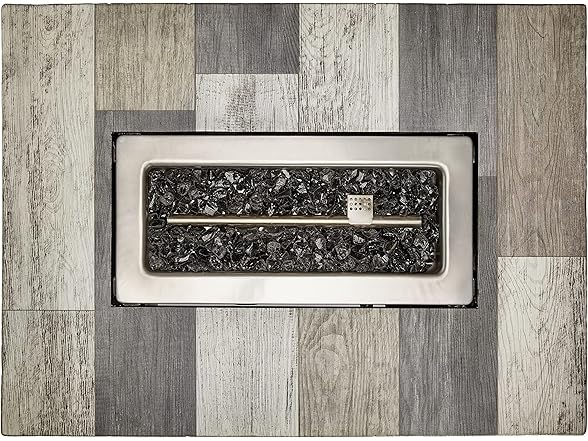 Ashton Gray 40x28” Rectangular Gas Fire