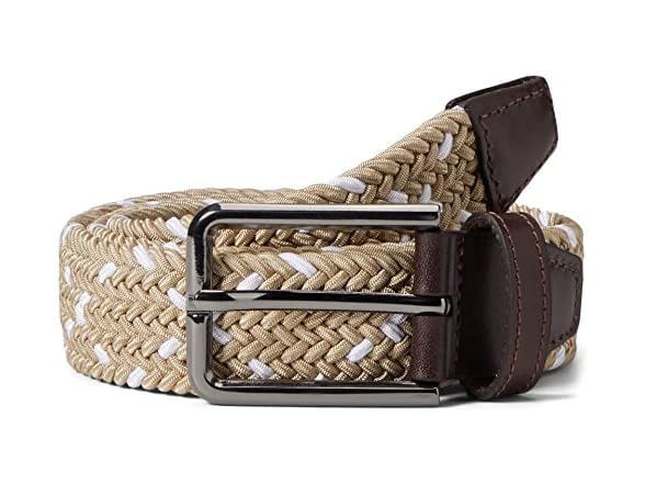 Johnston & Murphy Men (42) Woven Stretch Knit Belt