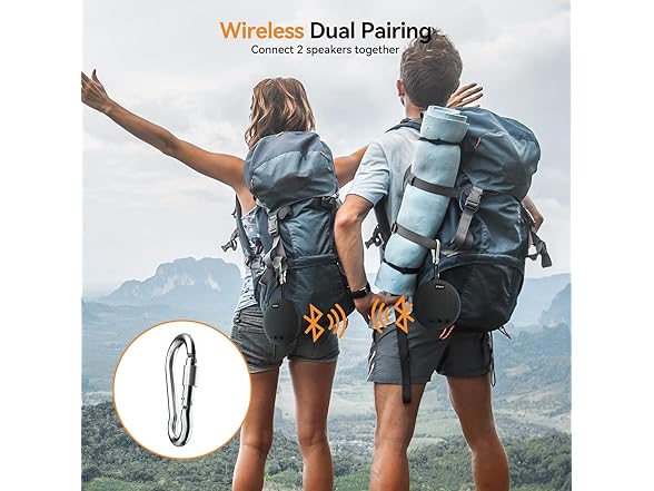 GTQKING Wireless Waterproof Bluetooth Speaker